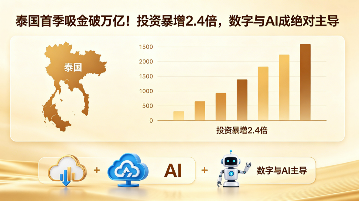 泰國投資破萬億：數字經濟驅動產業轉型