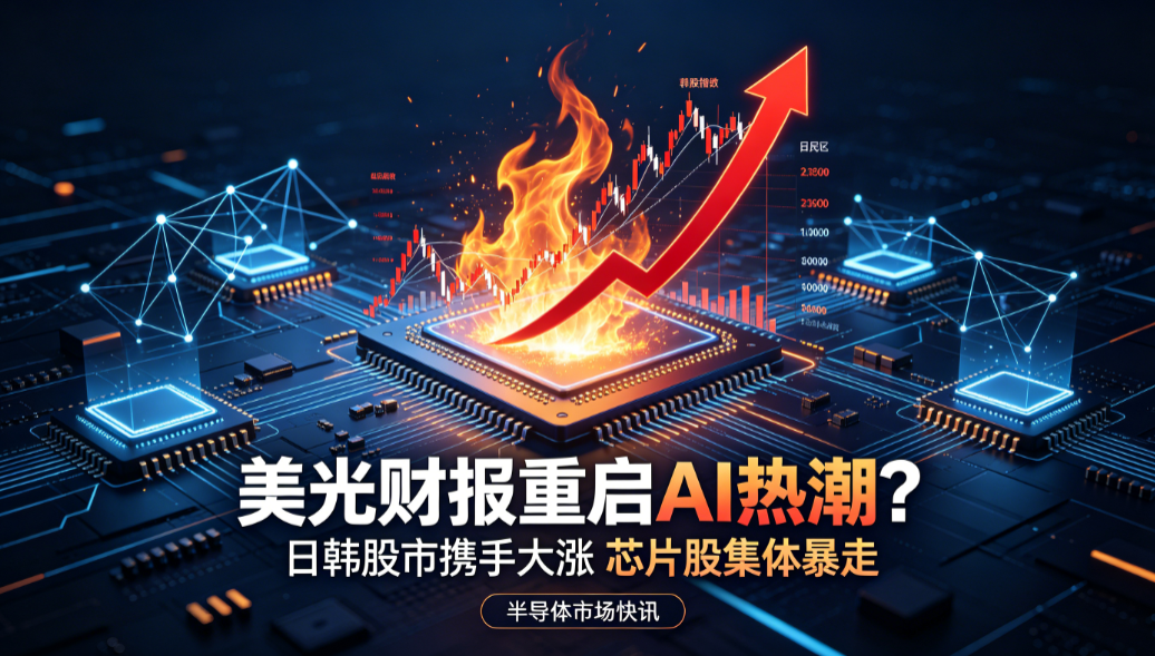 美光財報引爆AI樂觀情緒 日韓晶片股強勢反彈
