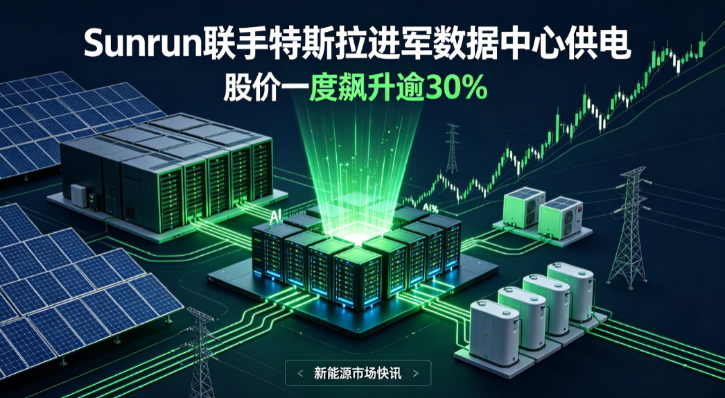 Sunrun攜手特斯拉與Renew Home打造虛擬電廠