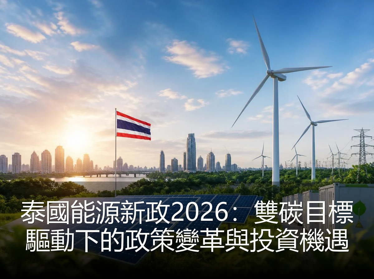 泰國能源新政2026：雙碳目標驅動下的政策變革與投資機遇